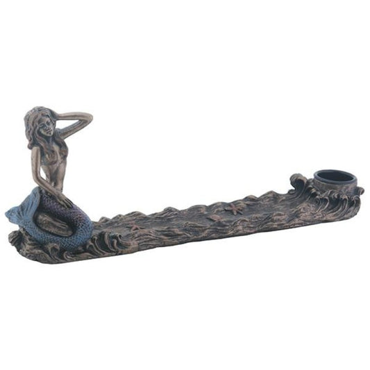 Mermaid Bronze incense burner