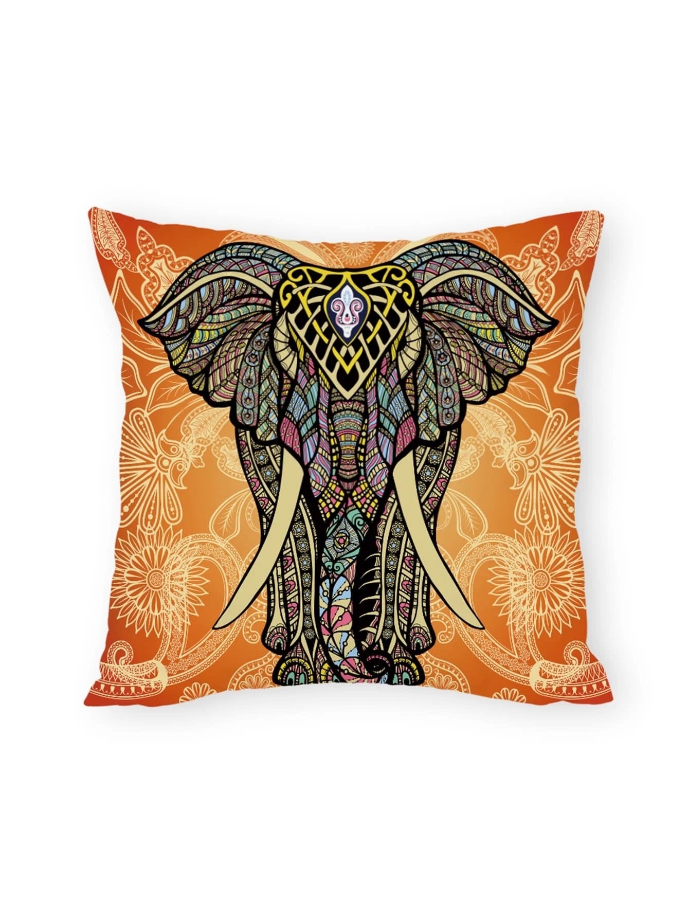 Elephant Print Cushion Cover Without Filler