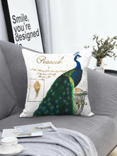 Load image into Gallery viewer, Peacock Print Cushion Cover Without Filler
