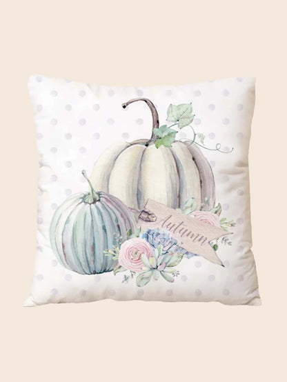 Pumpkin Print Cushion Cover Without Filler