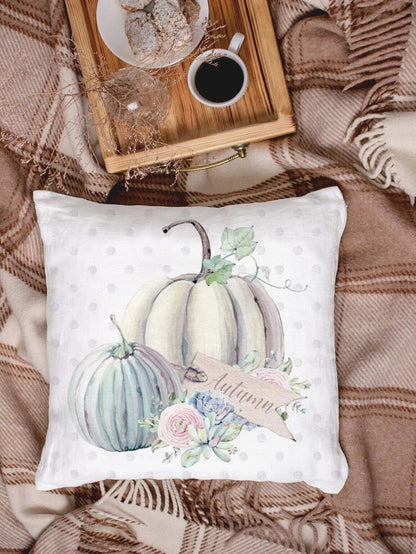 Pumpkin Print Cushion Cover Without Filler